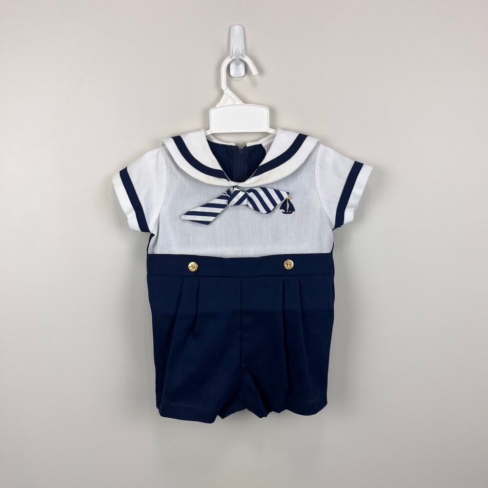 Vintage Good Lad Sailor Suit Romper 24 Months USA NWOT